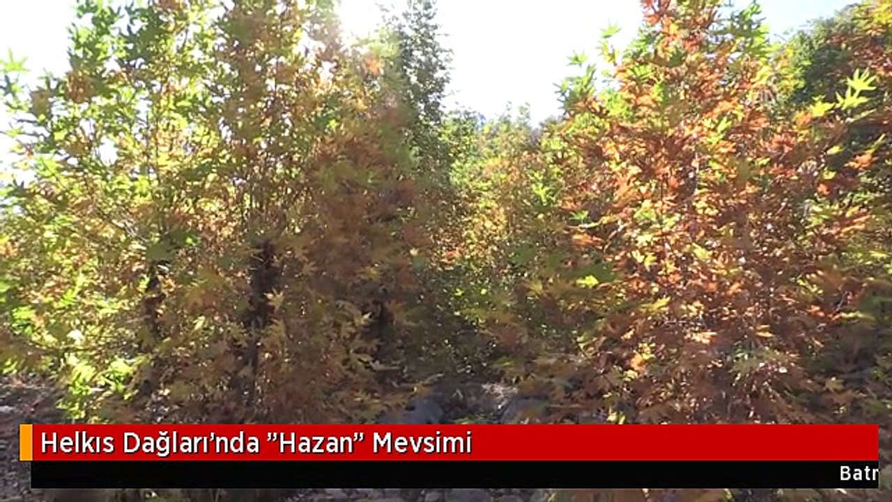 Helkıs Dağları'nda "Hazan" Mevsimi