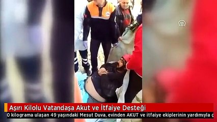 Aşırı Kilolu Vatandaşa Akut ve İtfaiye Desteği