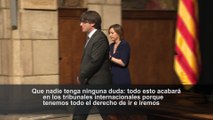 Puigdemont asegura que irá a los tribunales internacionales