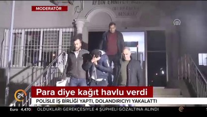 Para diye kağıt havlu verdi