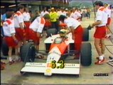 Gran Premio del Brasile 1988: Squalifica di A. Senna e sorpasso di Boutsen ad Alboreto
