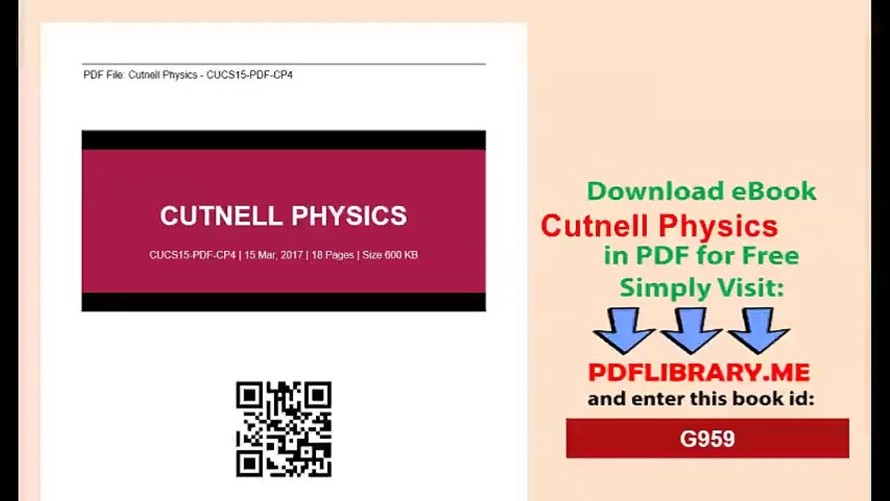 [PDF] Cutnell Physics [D0WNL04D]