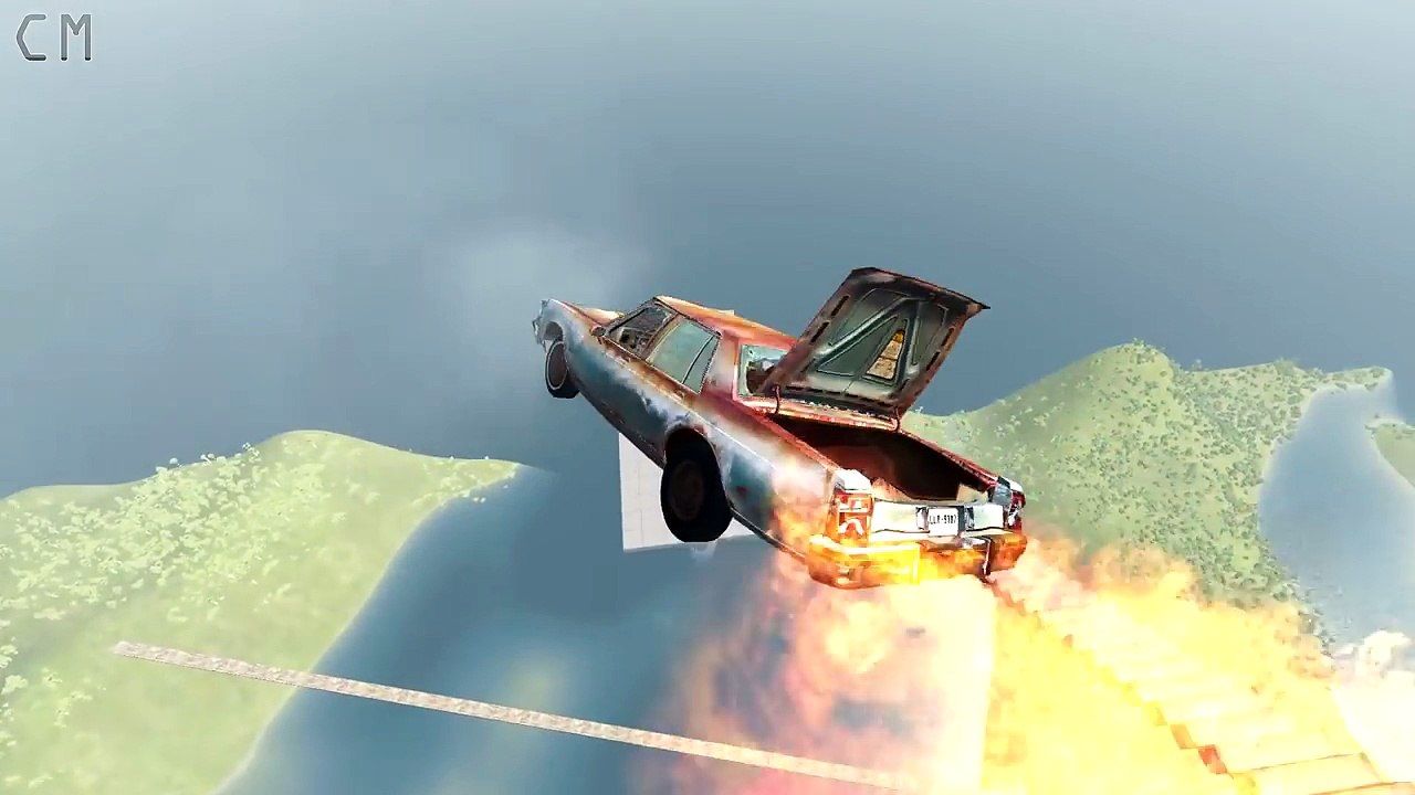 Death Falls mega jumps BeamNG Drive #4