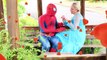 Spiderman Saves Frozen Elsa In Love Story Like Snow White vs Joker - Superhero Fun In Real Life IRL