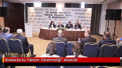 Binalarda Su Yalıtımı Yönetmeliği" Anlatıldı