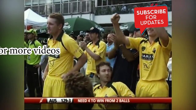 Aus Need 46 OFF 8 Balls Thrilling Finish in Cricket History