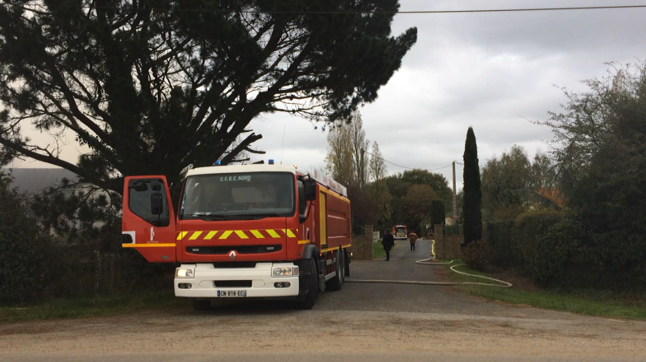 Incendie dans un hangar agricole