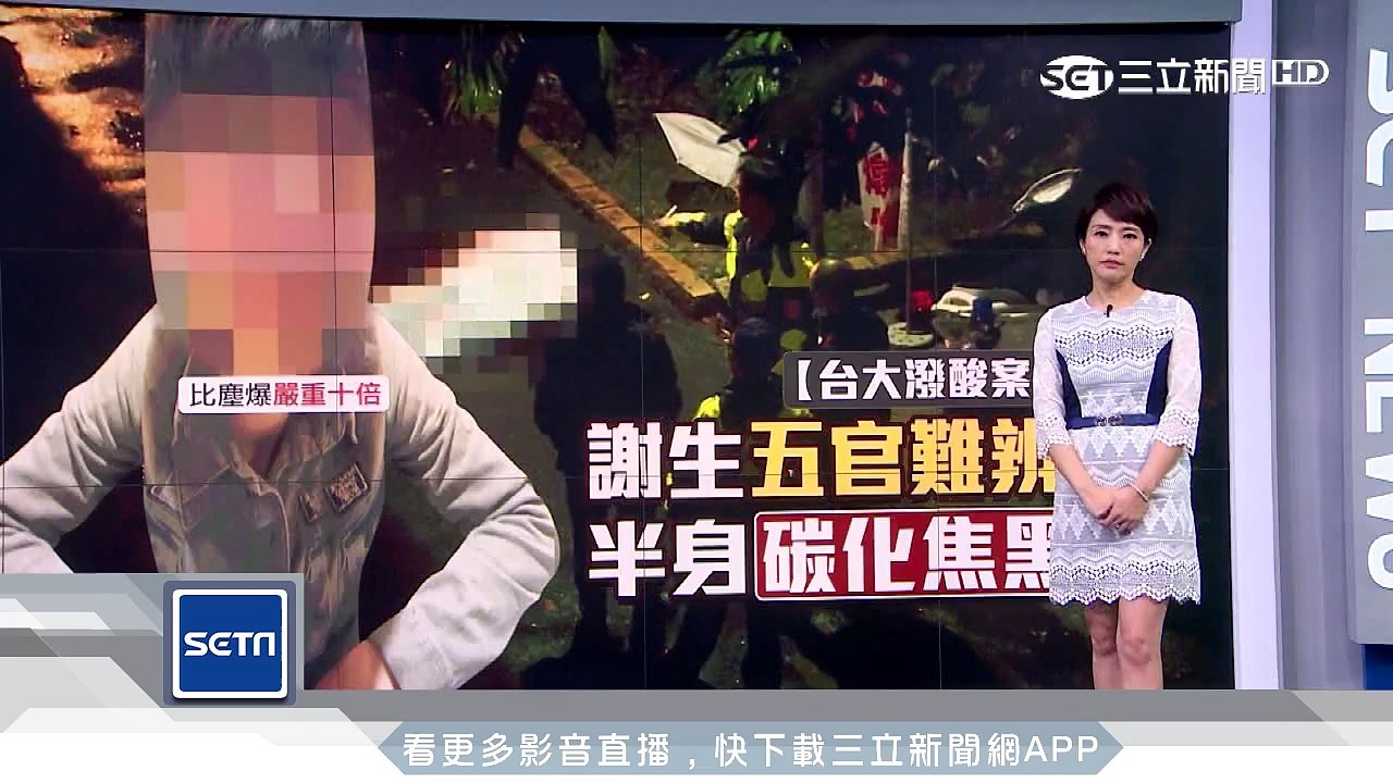 台大生遭潑酸上身碳化　醫：比塵爆嚴重10倍│三立新聞台