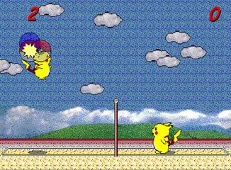 Pikachu Volley Ball FIGHT~~~~ [ AI_  VS  PLAYER_ ]!!!!!