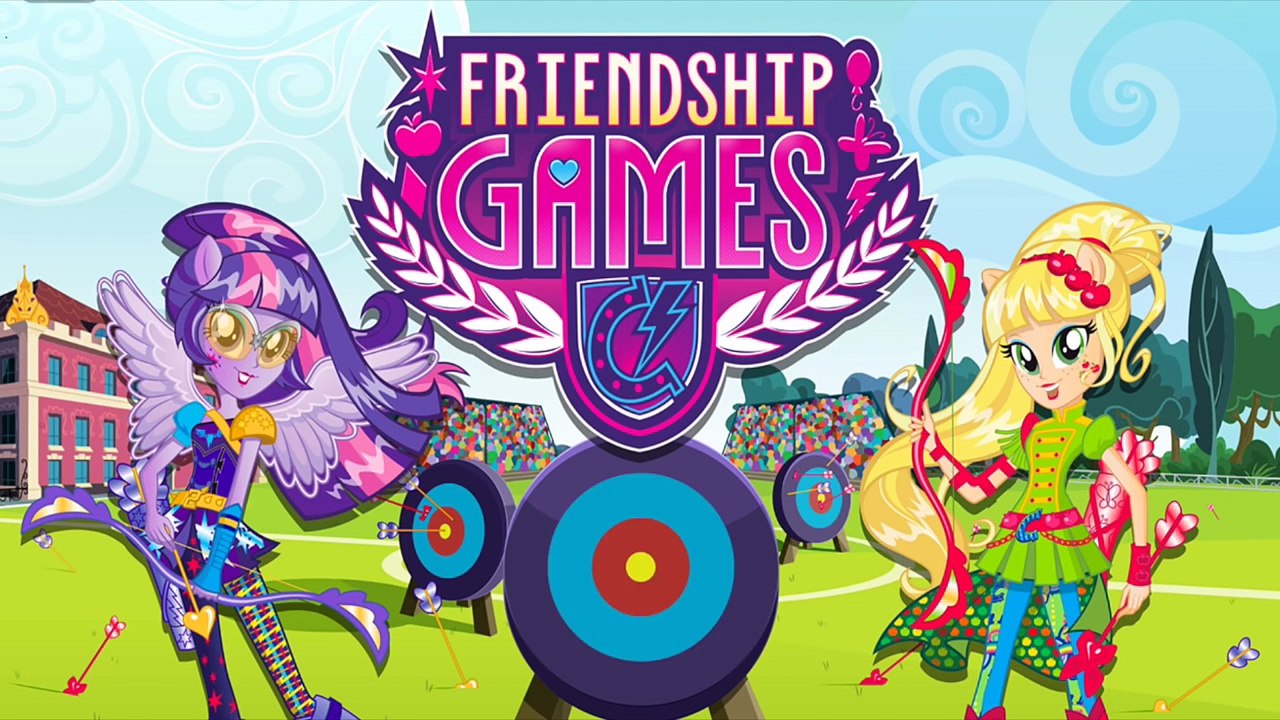 MLP My Little Pony Equestria Girls Mane 6 Surprise Friendship Games Rainbow Dash And Apple Jack