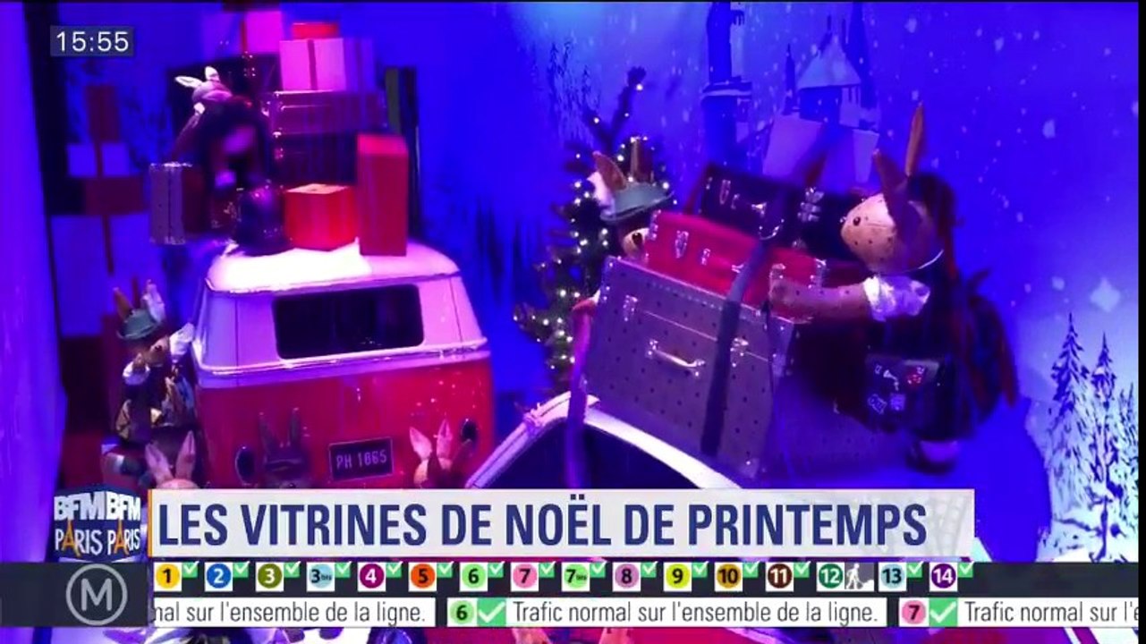 Découvrez en avant-première les vitrines de Noël du Printemps Haussmann