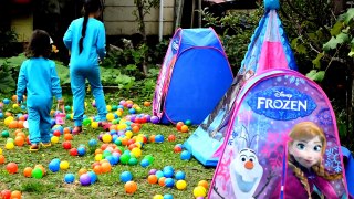 Frozen Kingdom Backyard Playground Surprise Kids Toys Movie Videos 2016 Family Fun Activities