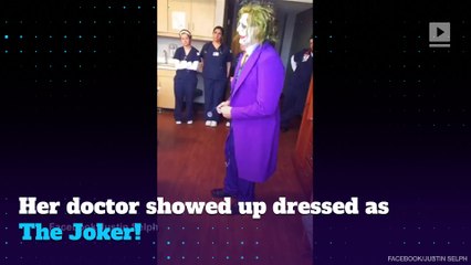 WATCH: Doctor delivers baby on Halloween dressed as The Joker