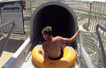 Aqua Rocket Water Slide with Lihot at Raging Waters LA