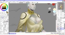 [The Haloes] Digital Painting Process with Sai   Photoshop