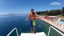 Top Five - Freerunning_ Cliff Diving & AcroYoga _ PEOPLE ARE AWESOME 2017 | Daily Funny | Funny Video | Funny Clip | Funny Animals