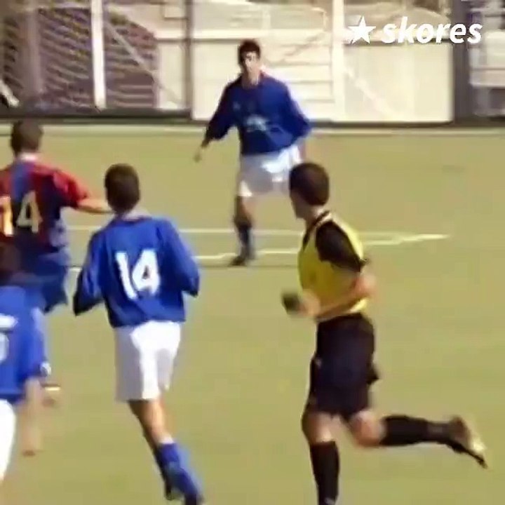 Um video raríssimo de Messi a jogar nas camadas jovens do Barcelona