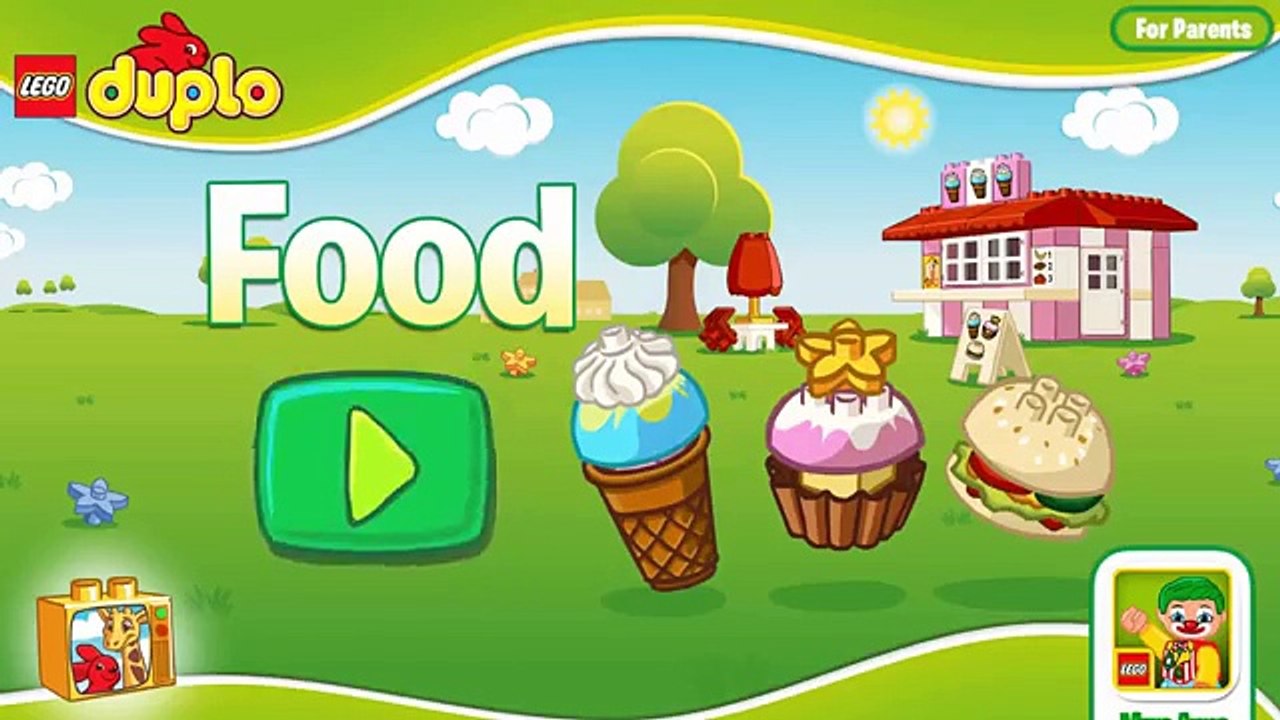 LEGO DUPLO Ice Cream and Food - Fun And Play Animation Lego Education Game for Kids & Toddlers