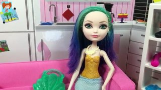Ever After High Bebeği Deniz Kızı Saç Yapımı Barbie Saçı Nasıl Boyanır Oyuncak Yap