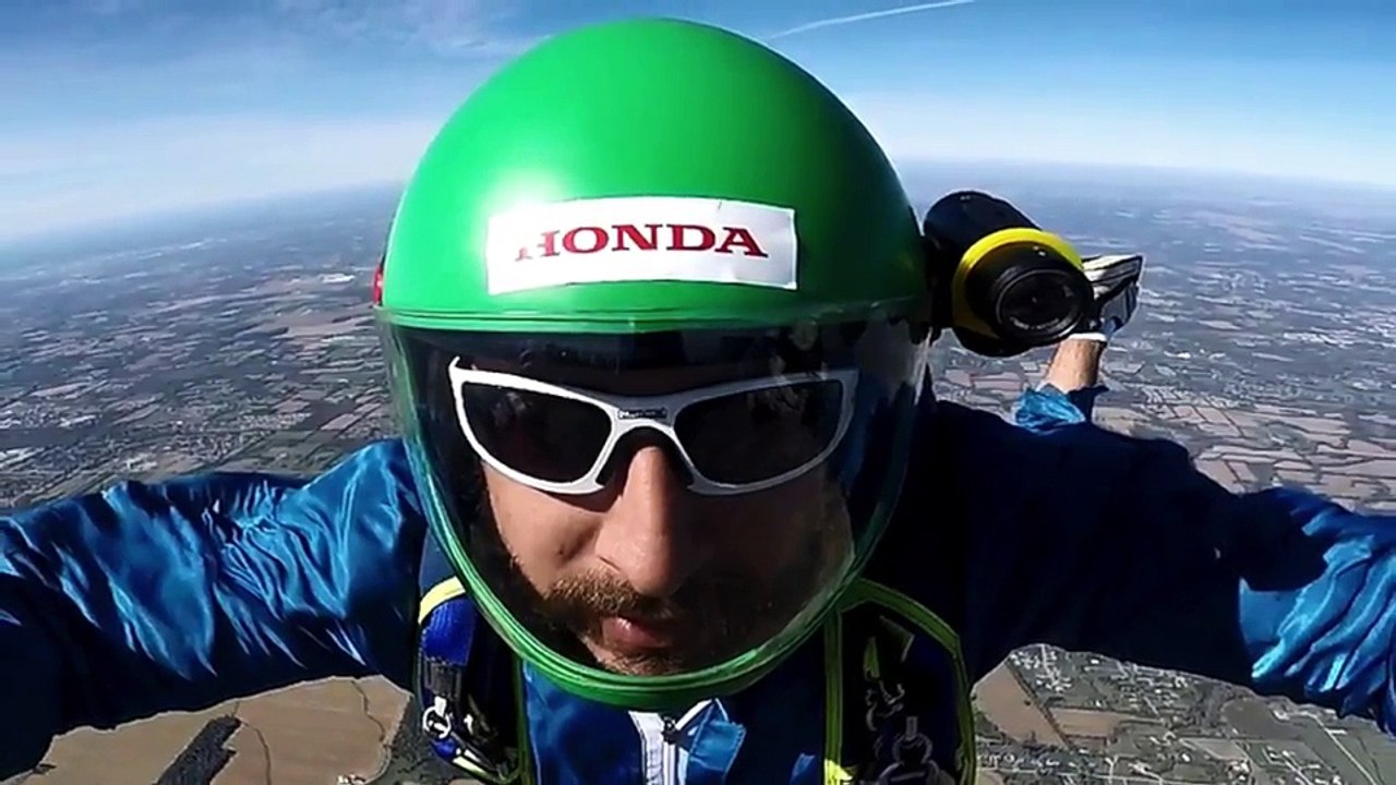 Honda Plastics Leader Shows Off Skydiving Skill...