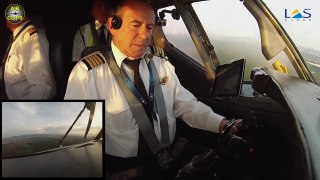 B727 manual landing: watch a REAL pilot at work! FULL ATC! [AirClips]