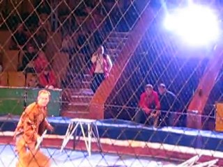 LION VS TRAINER FIGHT ,LION ATTACKED ON HIS TRAINER DURING CIRCUS SHOW