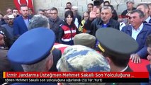 İzmir Jandarma Üsteğmen Mehmet Sakallı Son Yolculuğuna Uğurlandı