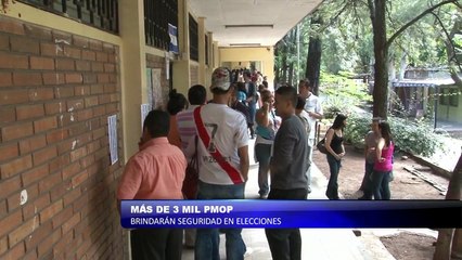 Mas de 3 mil policías brindaran seguridad en elecciones