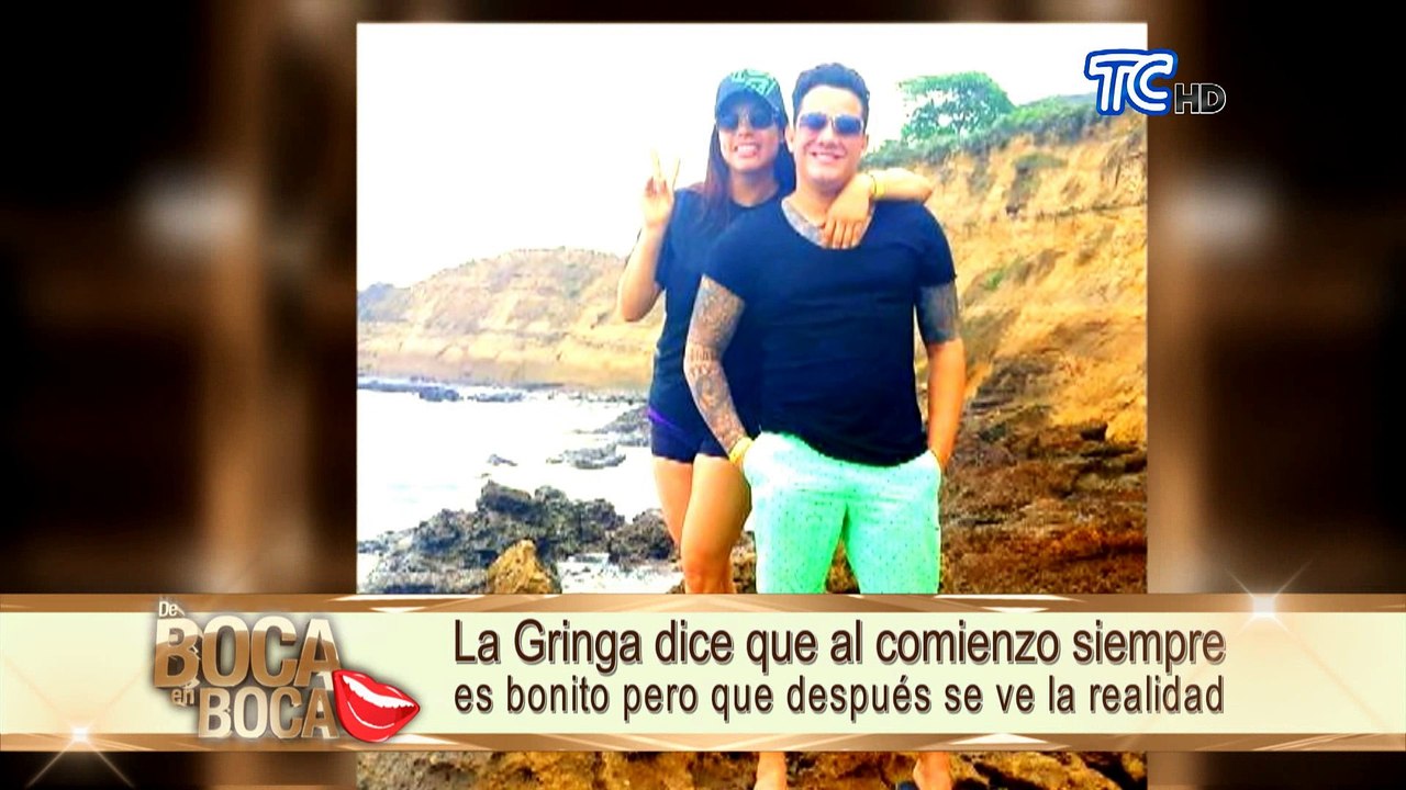 La Gringa opina sobre el beso que circula en redes sociales entre su aún esposo y ex chica reality