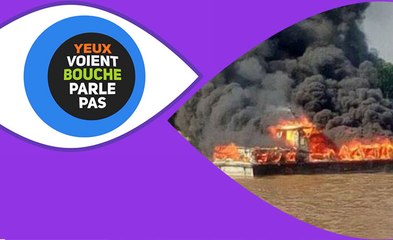 Sotra : Un bateau bus prend feu sur la lagune
