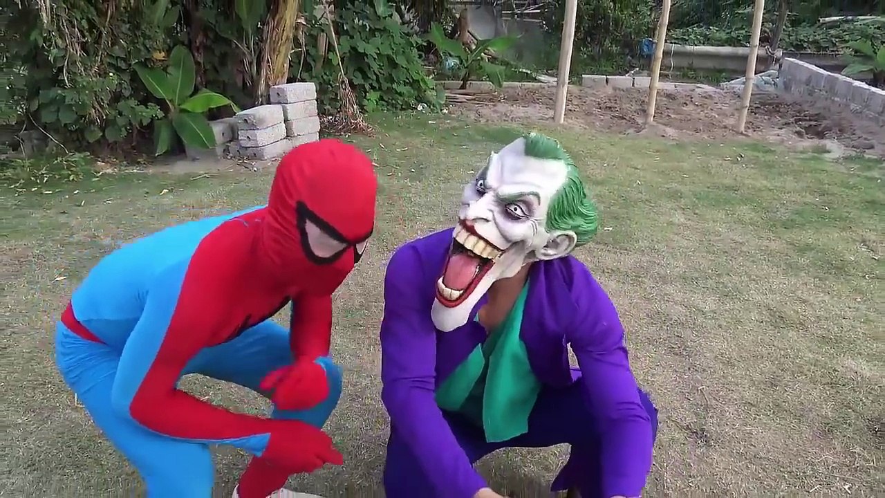 Why Spiderman sided Joker do expose nates Elsa Fun Video Superhero Pranks
