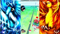 Pokémon GO Gym Battles VALOR Vs MYSTIC Gengar Muk Crobat Shuckle & more