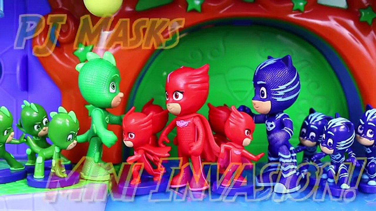 PJ Masks Duplicates Romeo Evil Minis Army Attacks PJ Mask Headquarters with Blind Bag Figurines
