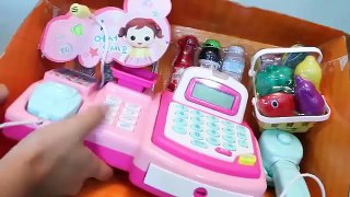 Cash Register Shopping Market Baby Doll Bath Time Play Doh Toy Surprise Eggs Toys