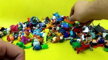 220 Kinder Surprise a lot of toys! SpongeBob,Barbie,Ben 10,Angry Birds by TheSurpriseEggs