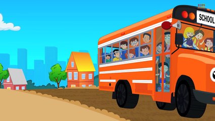 Wheels On The Bus Go Round And Round | Nursery Rhymes From Kids Channel