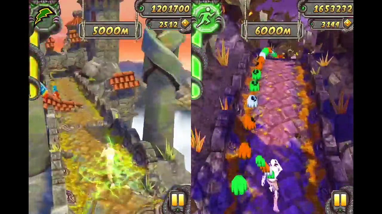 Temple Run 2 Sky Summit VS Spooky Summit | Usain Bolt VS Sir Montague