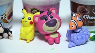 Learn Colors Kinetic Sand Tool Set Collection Surprise egg Disney Mickey Superhero Nursery Rhymes