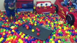 Learn Colors with Balls for Children and Toddlers RYANS GIANT BALL PIT ROOM Slime Surprise Egg Toys