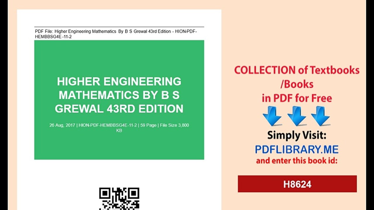 Higher Engineering Mathematics By B.S. Grewal 43rd Edition