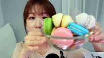 [ASMR] 달달쫀득 마카롱 이팅 사운드+탭핑 / Macaron Eating Sound+Tapping