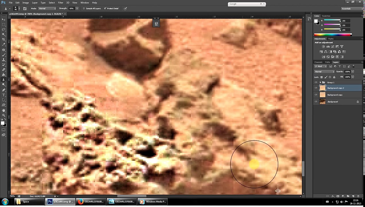 Mars CLEAR wheel and corpse! faces animals!