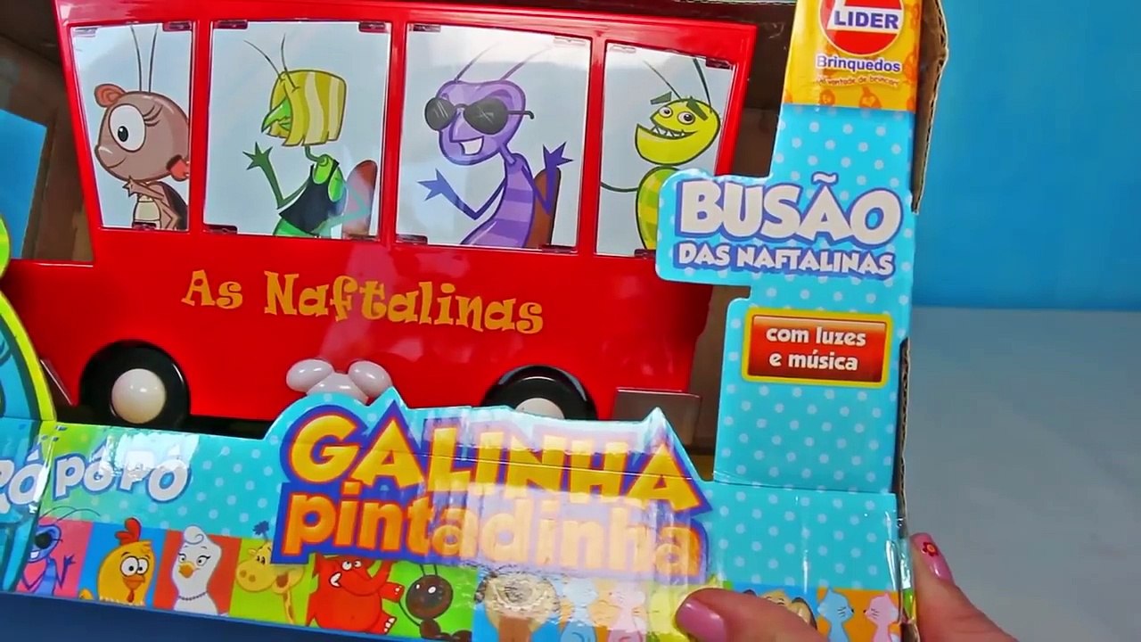 Galinha Pintadinha Pintinho Amarelinho Busão Brinquedos Surpresas Massinha Peppa Pig Portugues