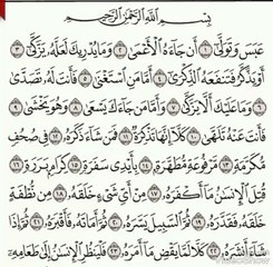 CHAPTER 80, ABASA (HE FROWNED)