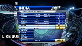 India vs New zealand 3rd t20 2017 highlights 8 november 2017