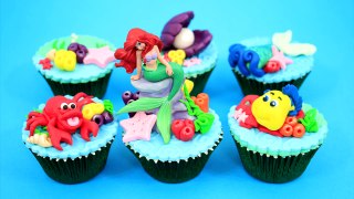 Disney Princess ARIEL Underwater Cupcakes How To Make by Cakes StepbyStep