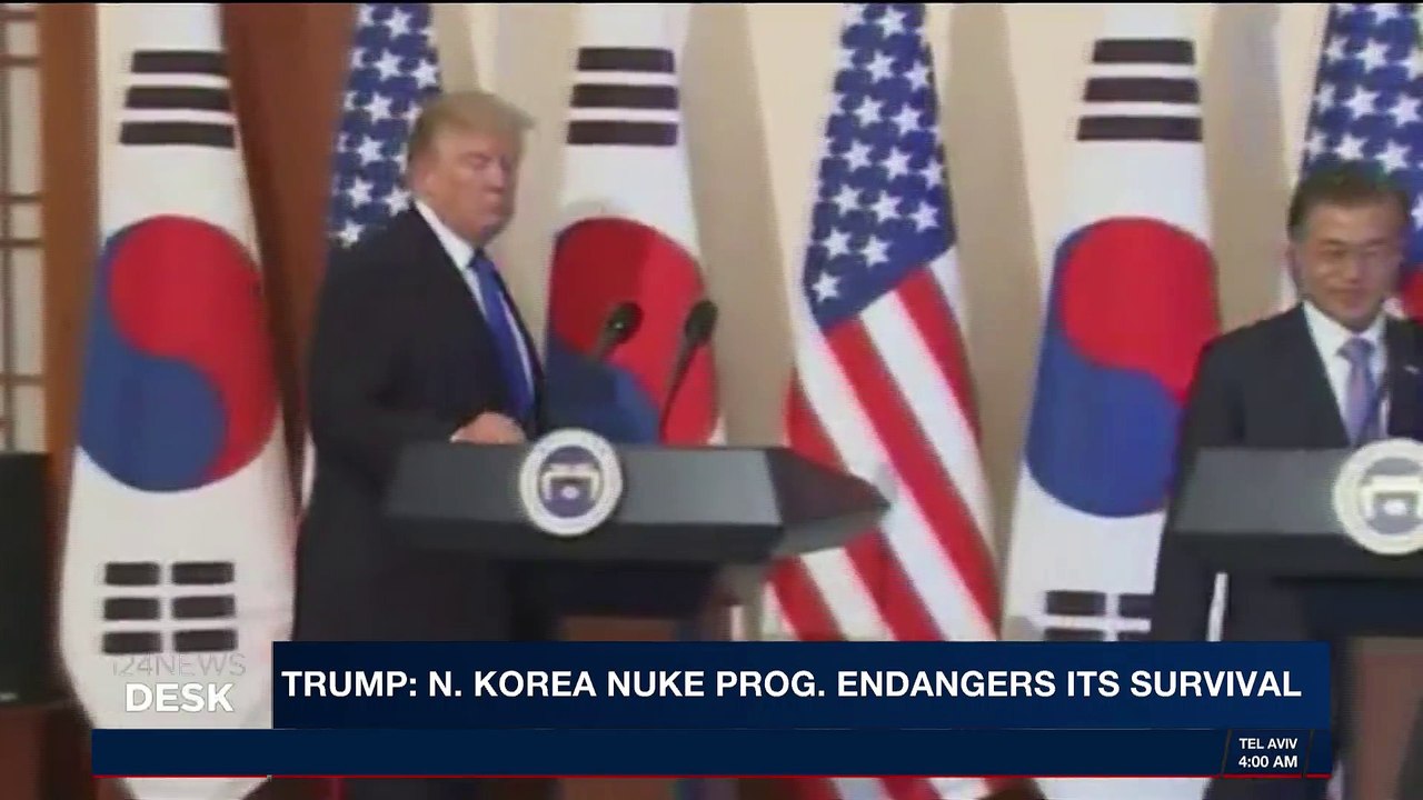 i24NEWS DESK | Trump: N.Korea nuke prog. endangers its survival| Tuesday, November 7th 2017