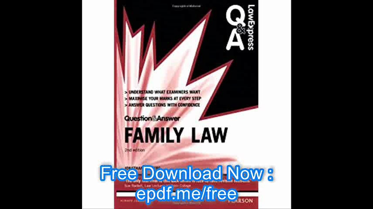 Family Law Uk Edition (Lawexpress Q & a)