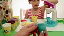 Play Doh Ice Cream Maker Set - Scoops and Treats Perfect Twist Ice Cream Playset - Ingrid Surprise