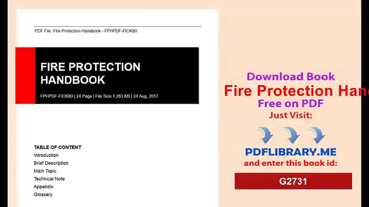 Fire Protection Handbook